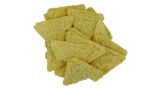 Chips reventados triangulares