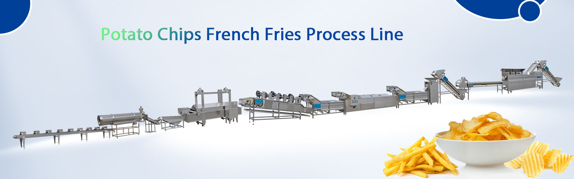 Patatas fritas-Papas fritas-Línea-de-procesamiento